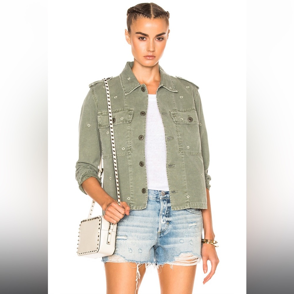 AMO army shirt jacket in surplus floral XS